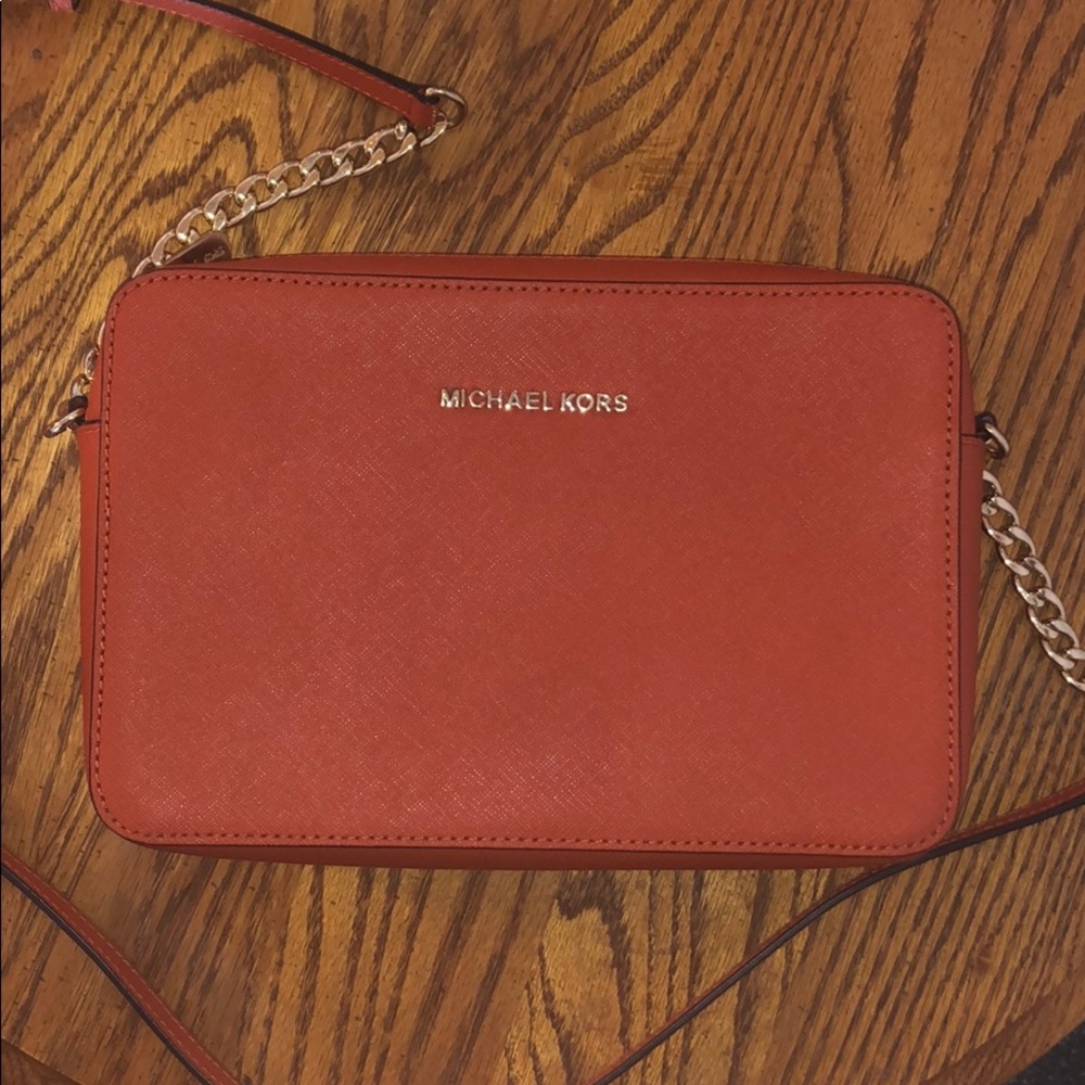 Michael Korda Burnt Orange Satchel